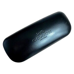 COACH New York Black Hard Sunglasses‎ Eyeglasses Case Clamshell Shades Sunnies